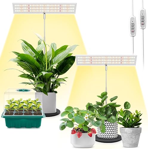Miniatura 26 de LORDEM Luces de cultivo para plantas de interior de espectro completo, luces de plantas altas para cultivo en interiores, lámpara de crecimiento Luz