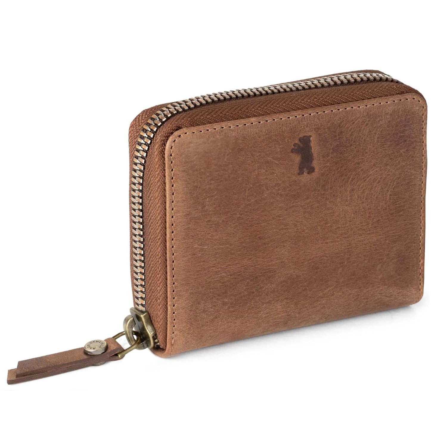 Berliner Bags Palermo Vintage Cartera Mujer Piel Auténtica con Tarjetero