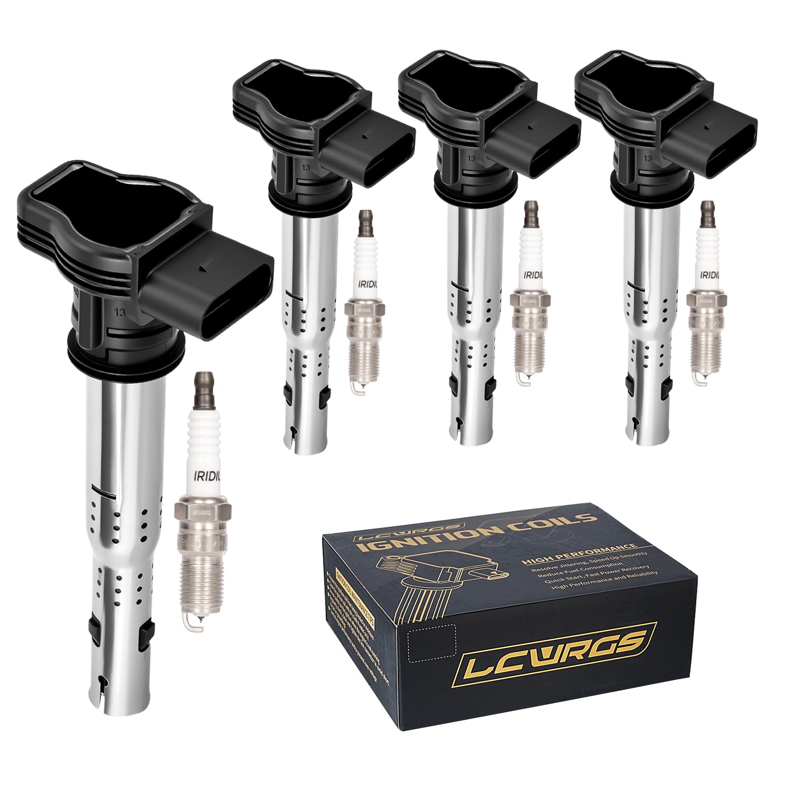 Amazon.com: 4X Ignition Coil Packs and Spark Plugs for Volkswagen