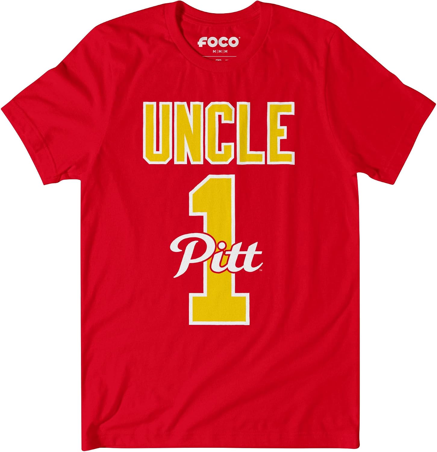 FOCO Mens NCAA College Team Logo Tee Shirt No. 1 Uncle T-Shirt