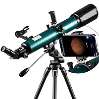 ESSLNB Telescopio 70080 Telescopio per Astronomia per Adulti con APP Stargazing Adattatore per Smartphone