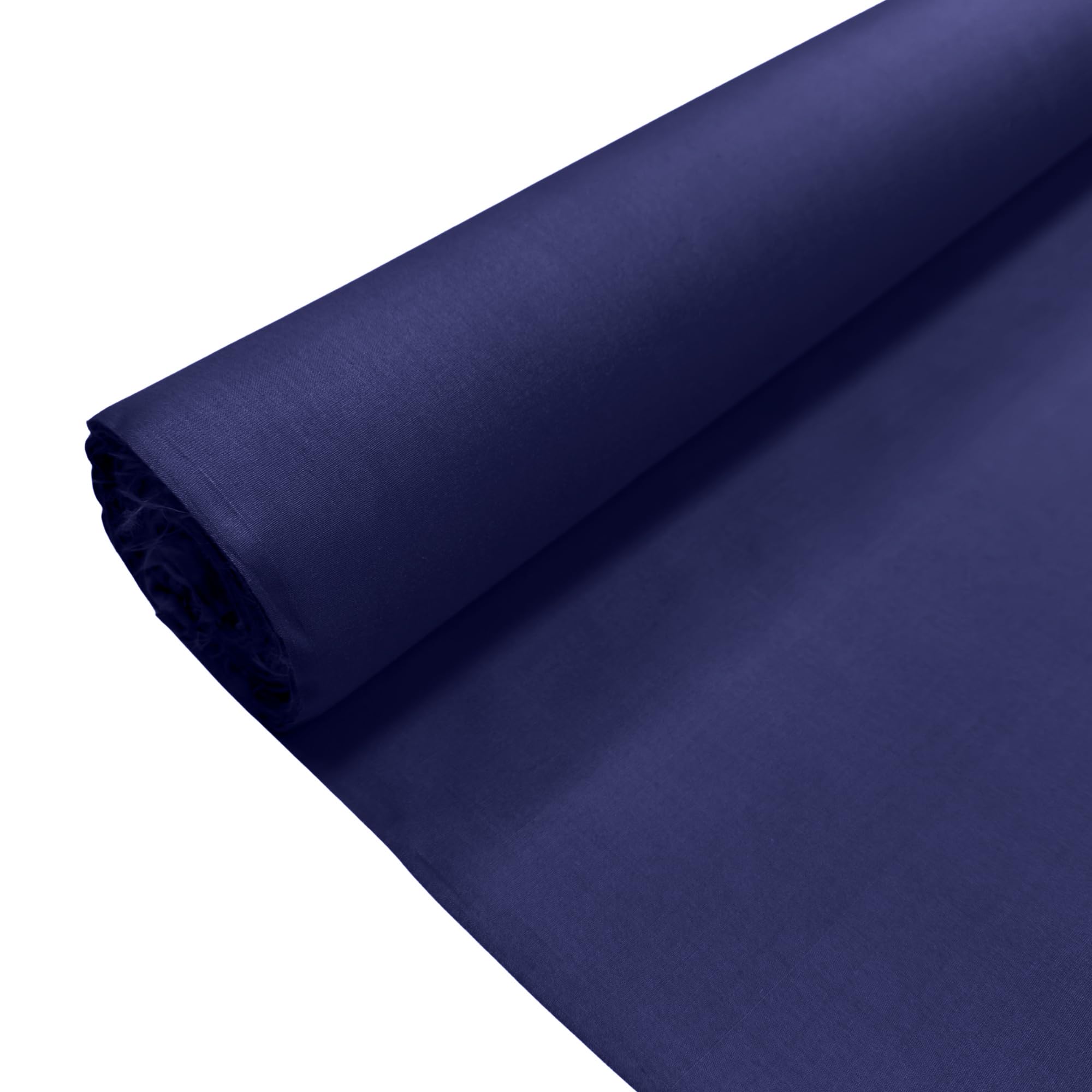 Thefabrictrade Oxford Blue Plain Polycotton Fabric Dress Craft Poly Cotton Material | 10 Metre (1000Cm X 112Cm) | Soft Poly Cotton For Sewing, Dressmaking, Crafts, Bunting & Lining