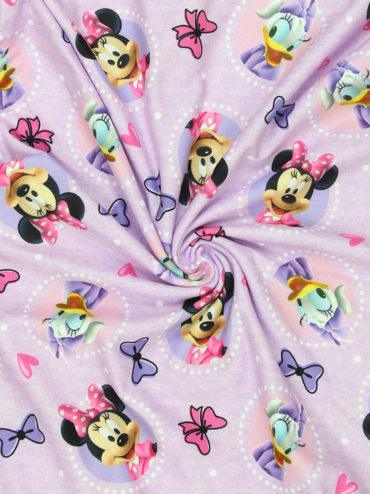 Disney Minnie Mouse Toddler Girls Granny Gown Nightgown (4, Purple)