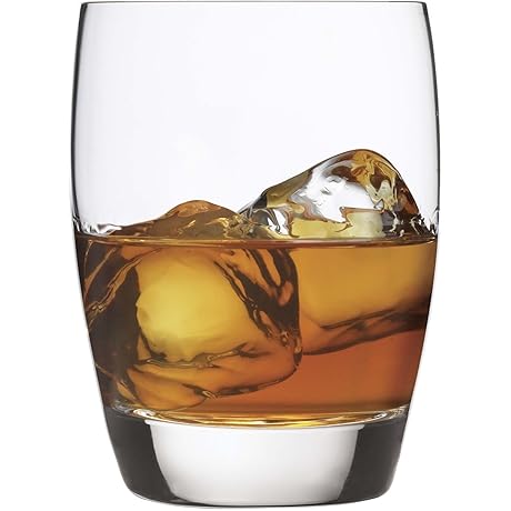 Luigi Bormioli Michelangelo Crystal Clear Double Old Fashioned Glasses for Fine Drinking