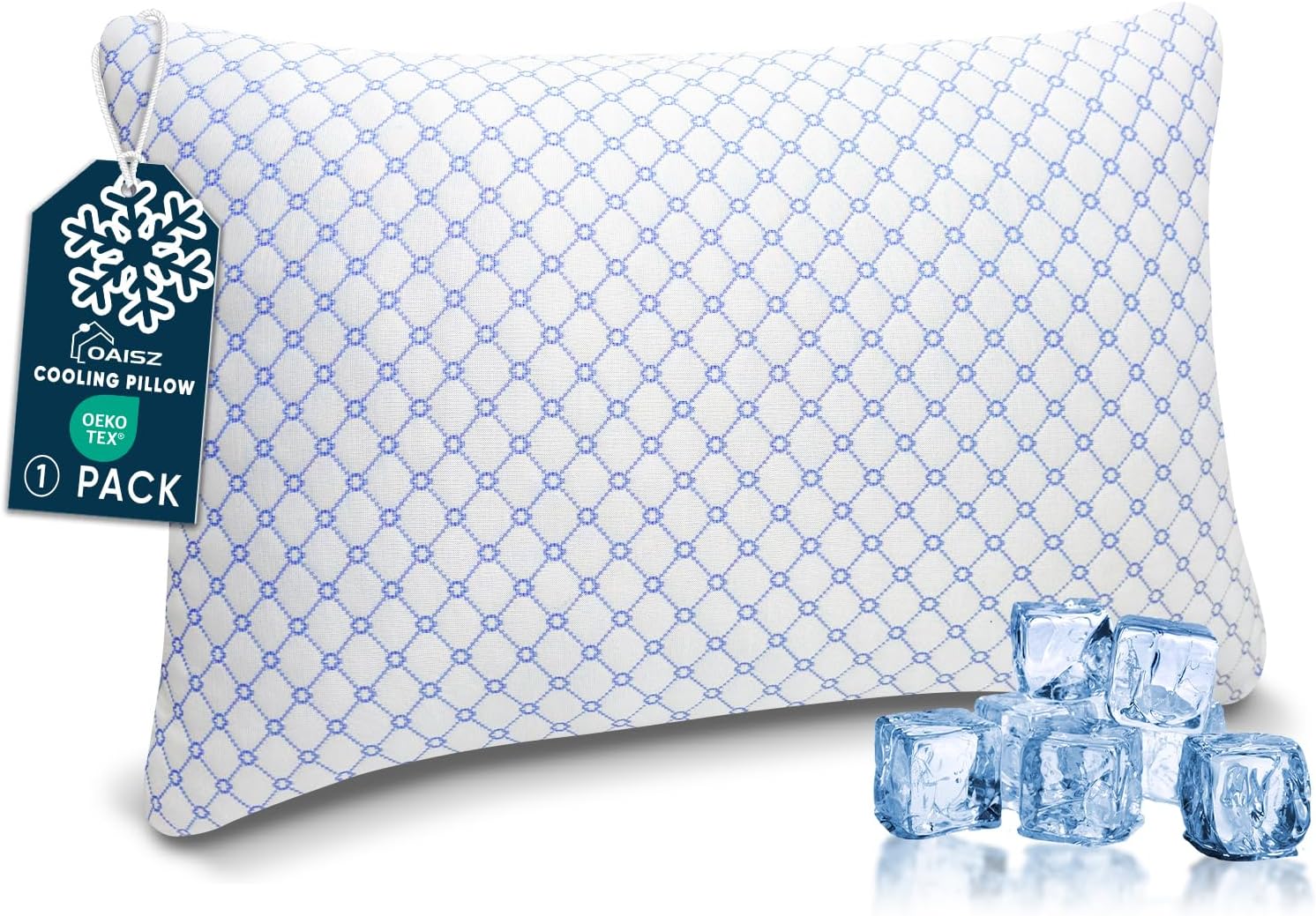 Almohada Memory Foam Tamaño Queen con Funda Refrescante