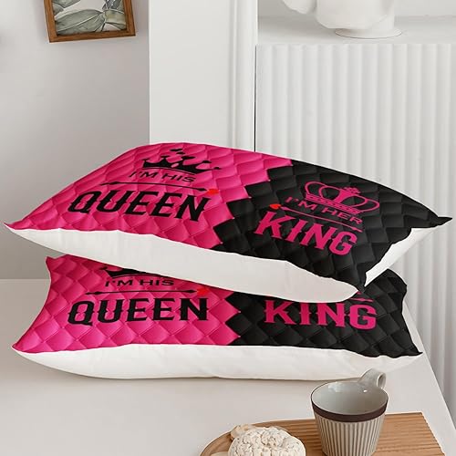 Miniatura 64 de AILONEN Juego de funda de edredón de rosa roja, tamaño King, juego de ropa de cama de delfín estrellado azul, funda de edredón romántica de San