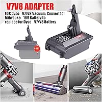 Vista 6 de URUN Adaptador 2 en 1 V7/V8 para Milwaukee M-18 18V Batería Convertir a Dyson V7/8 Aspiradora de mano Batería Compatible con V7/8 Animal V7/8
