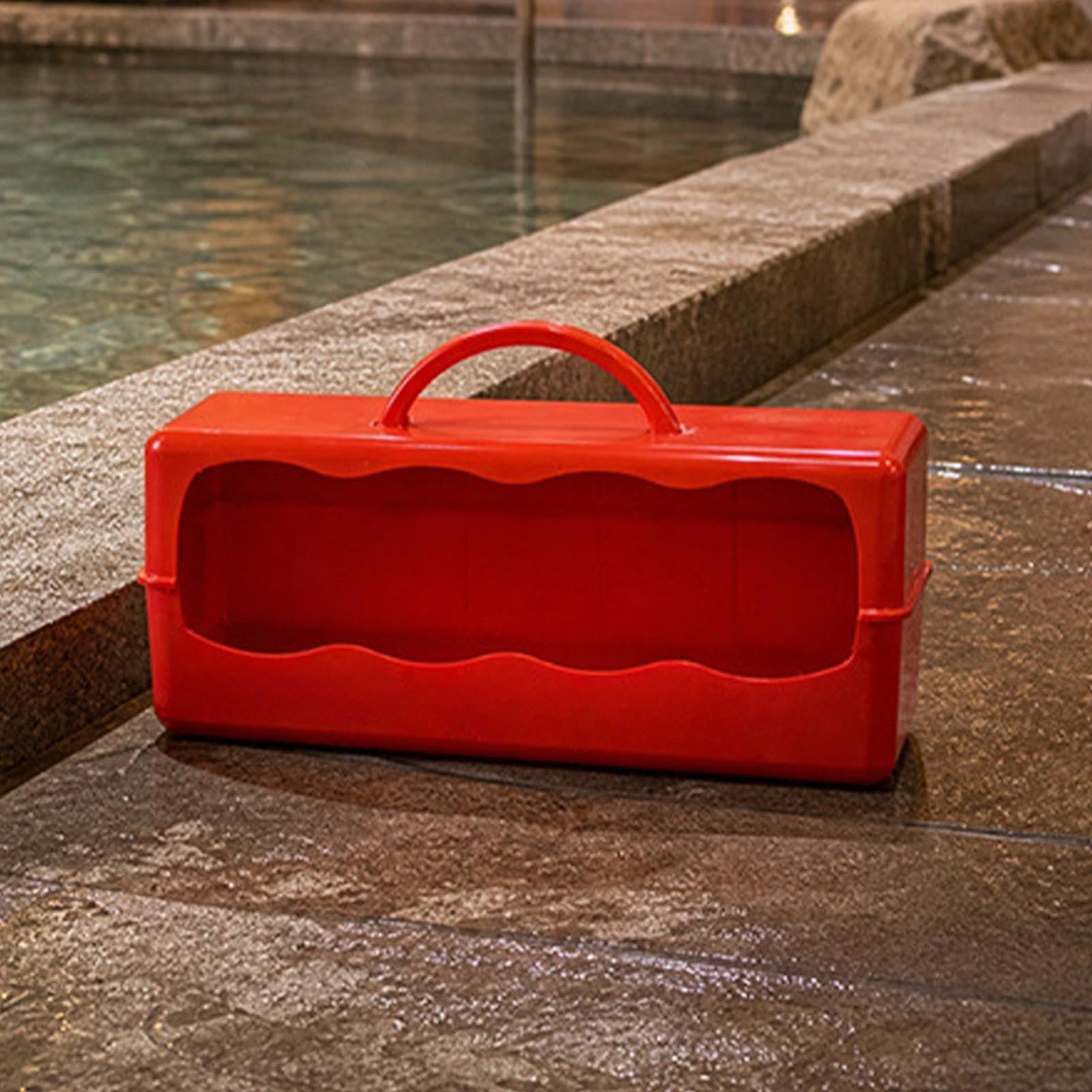 Piccola Bacinella Antiscivolo per Bordo della Piscina con Ampia Apertura e | Sputacchiera Antigoccia Per Hotel, Giardino, Acquatico, Palestra E Comunità Pubbliche