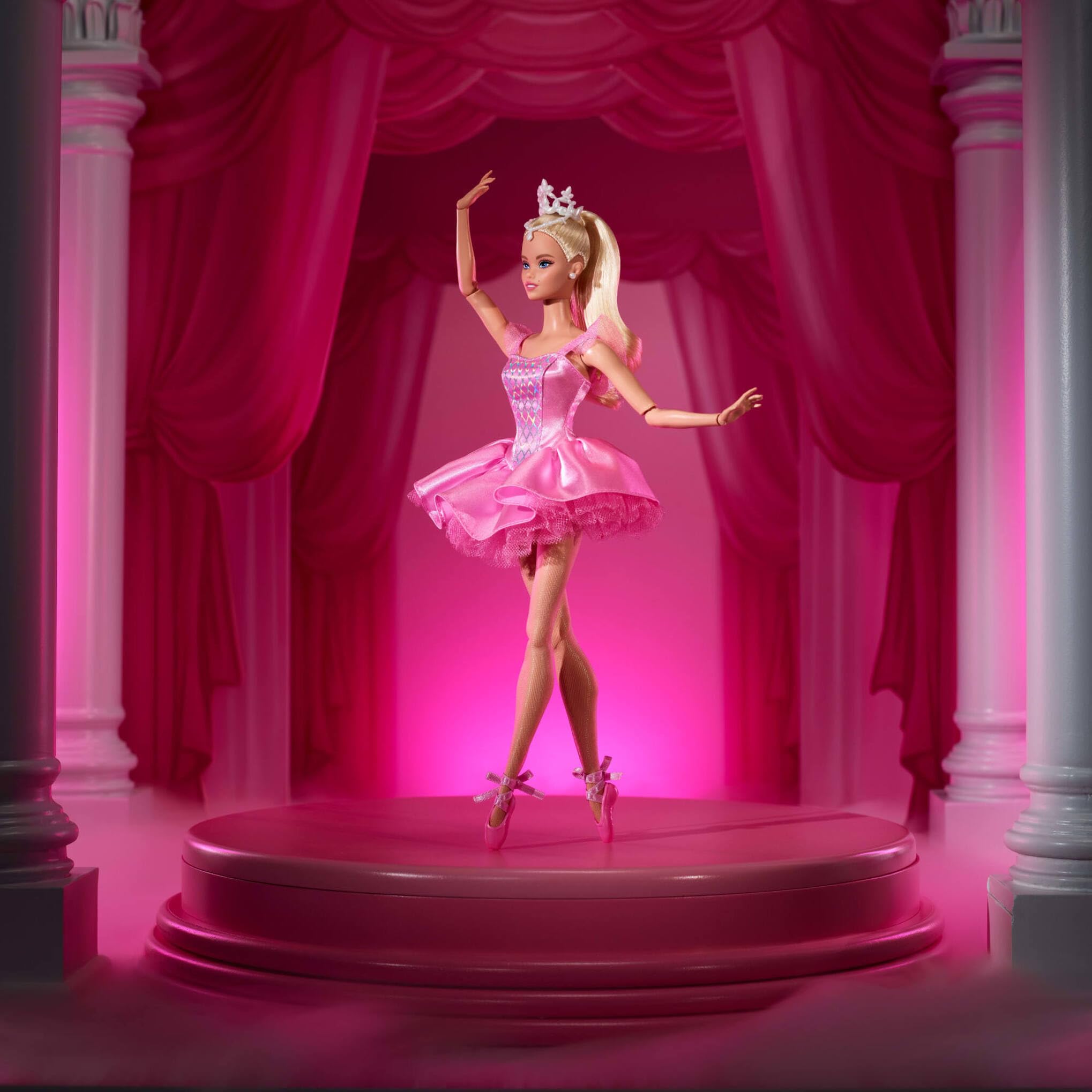 Barbie Signature Ballet Wishes Muñeca rubia con tutú rosa