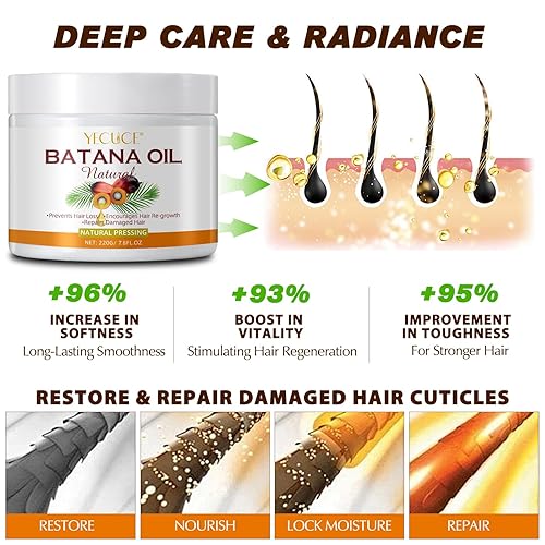 Miniatura 7 de Aceite de batana para el crecimiento del cabello, aceite de batana crudo para el crecimiento y reparación del cabello, promueve el grosor del