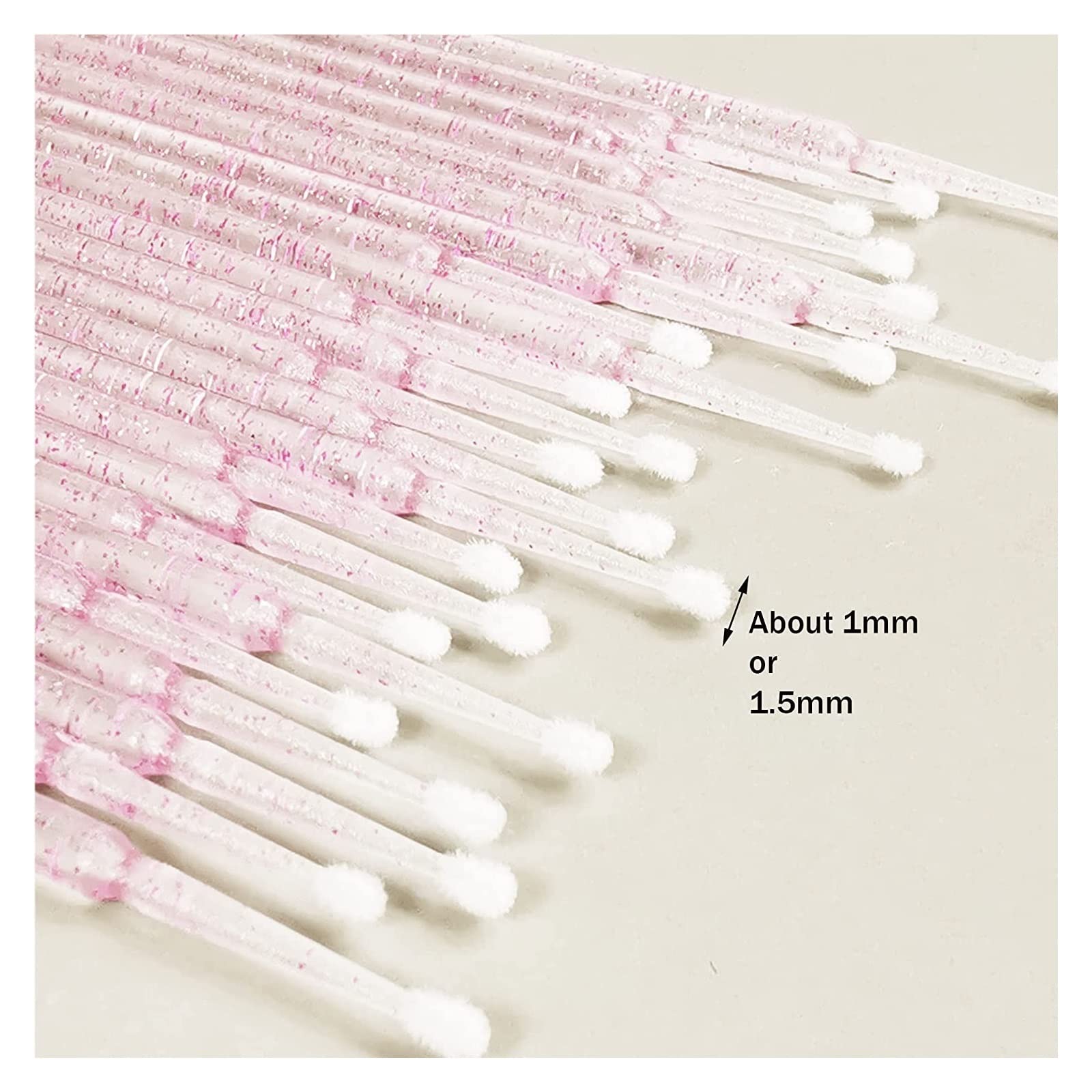 1000 sztuk Micro aplikator Brush Jednorazowe rzęsy Mascara Różdżki do przedłużania rzęs lingli(Color:ŻÓŁTY)