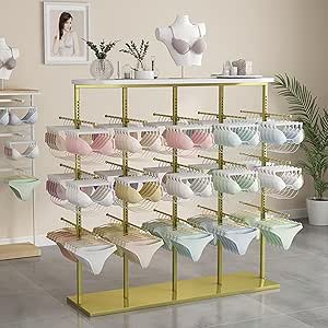 Amazon.com: 3-Tier Adjustable Underwear Display Stands, Floor-Standing ...