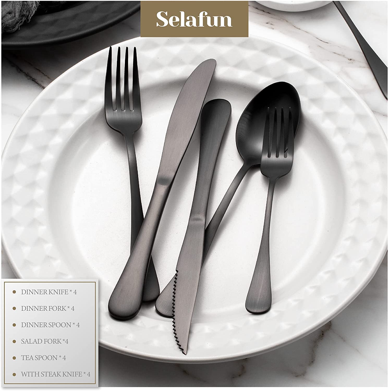 Set Di Posate In Oro 36 Pezzi Set Di Posate In Oro Rosa, Set Di Utensili In Acciaio Inossidabile 304 Con Forchette Da Dessert Cucchiai Stoviglie Da Cucina Da 33,29 € | DHgate