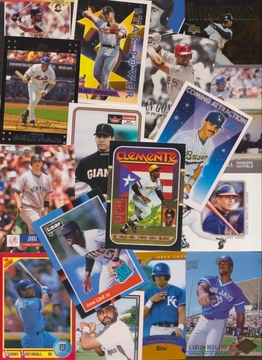 Puerto Rico / 100 Different Baseball Cards of Players from Puerto Rico! Loaded with Stars!