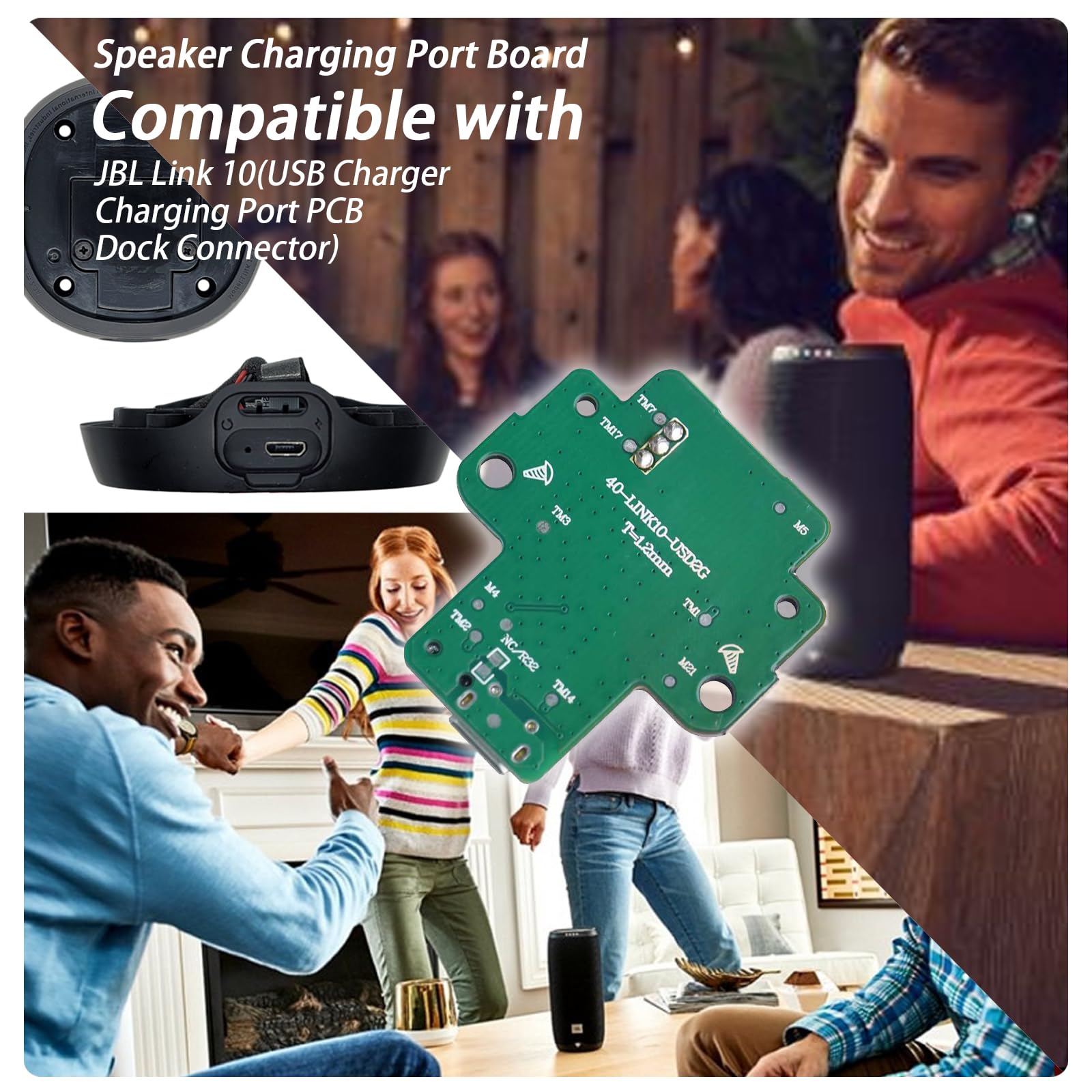 Module De Connecteur USB Pour JBL Link 10 - Remplacement Du Port De Charge Et Audio Bluetooth