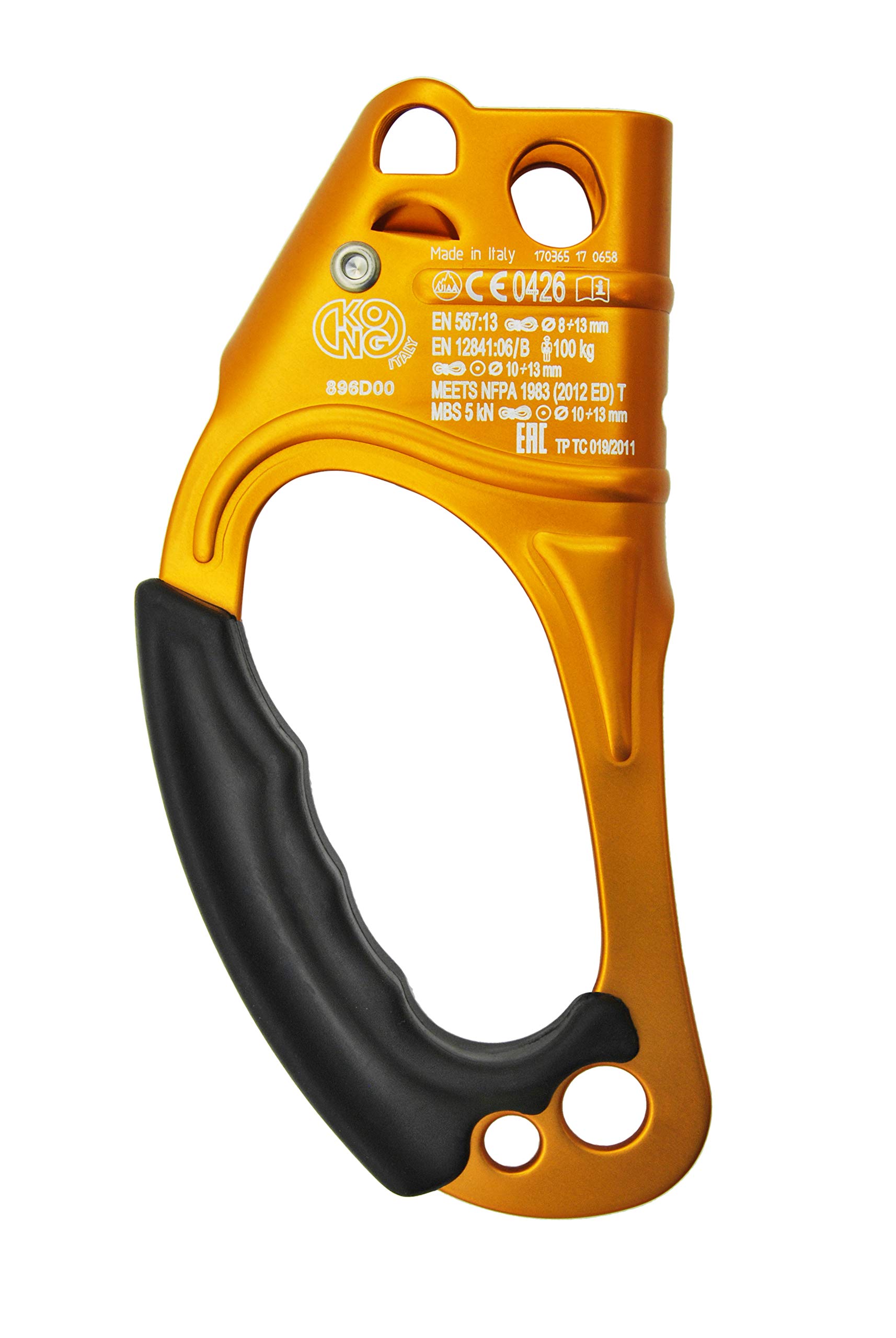 Kong. Lift. Maniglia per Risalita su Corde. Camma Dotata di Sistema Anti-Ribaltamento. Made in Italy. CE EN 567, CE EN 12841/B. Alluminio. 225g