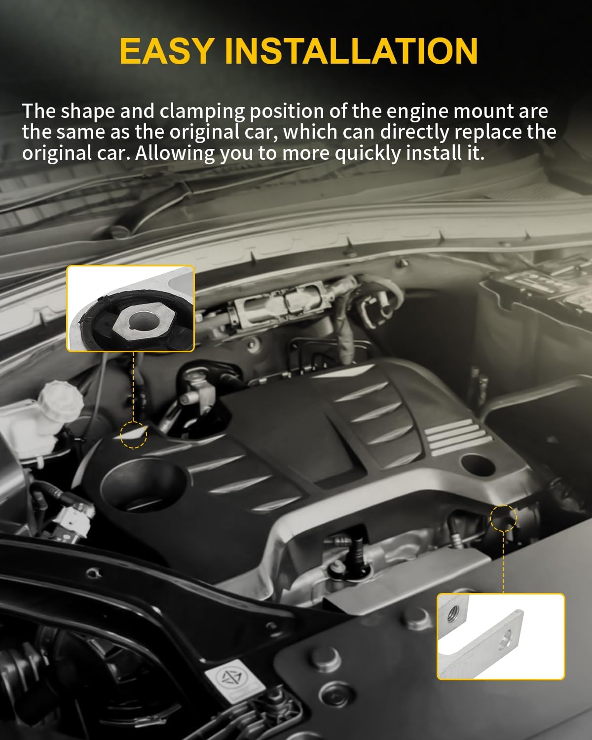 OCPTY Engine Motor Mount and Transmission Mount and Torque Strut Mount Set for 2016-2018 Fiat 500X 15-20 Renegade 17-20 Compass 15-18 Ram promaster City 2.4L # 68258599AA 68363755AA 68363756AA (3PCS)