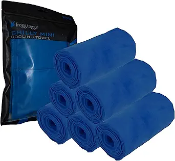 FROGG TOGGS Chilly Mini Cooling Neck Towel, 6 count, 29"x3"