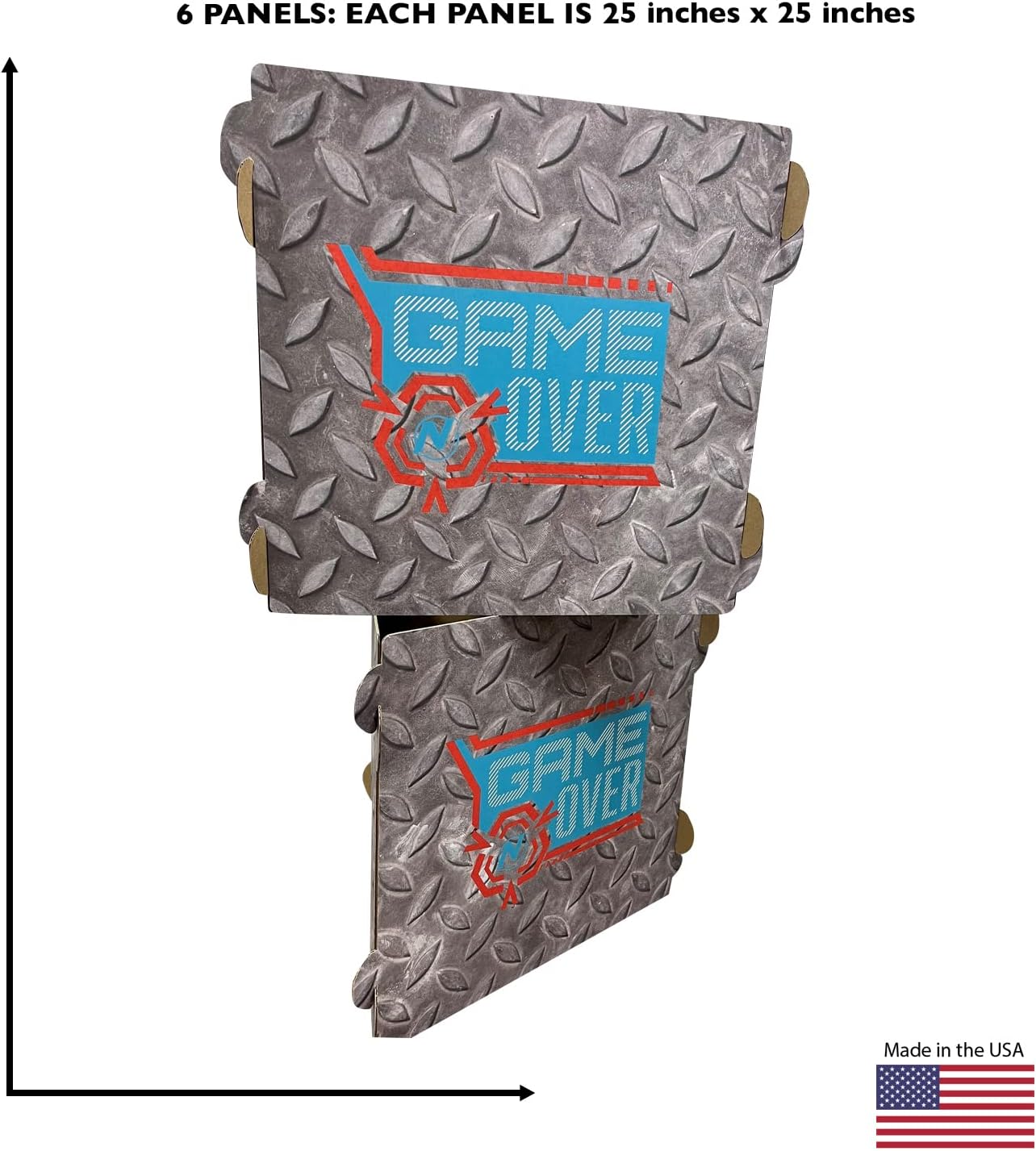 Nerf Diamond Plate Walls Cardboard Cutout | 3999