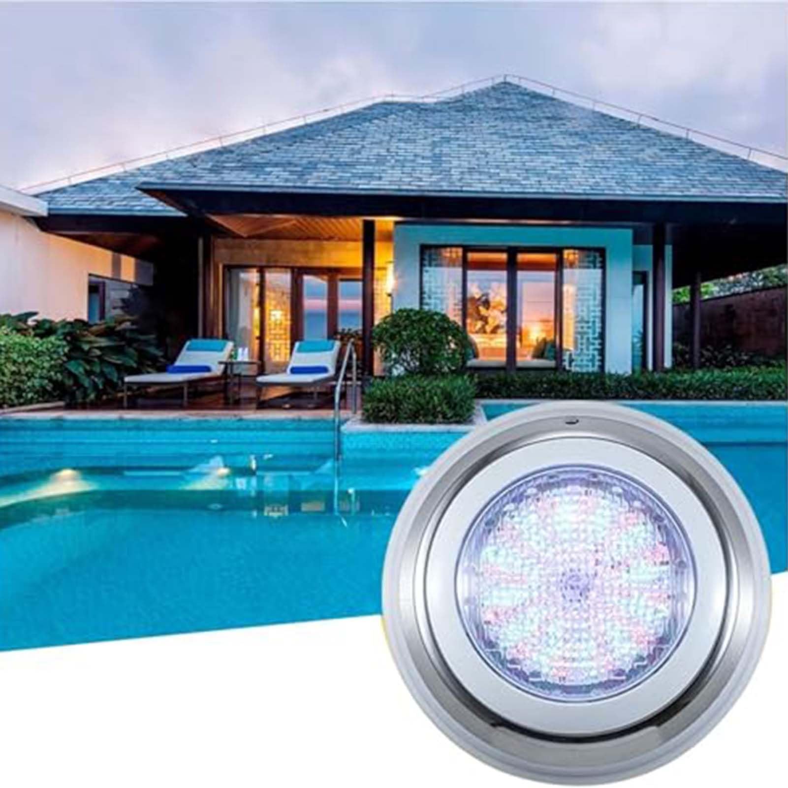 Tauchbare LED Teichleuchten IP68 Wasserdicht 12V Unterwasserleuchten mit Kabel 304 Edelstahl für Springbrunnen und Schwimmbäder