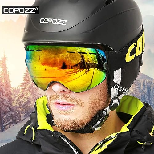 Miniatura 9 de COPOZZ - Lentes de esquí y snowboard, diseño sobre el cristal, polarizado, antiempañamiento, con protección UV