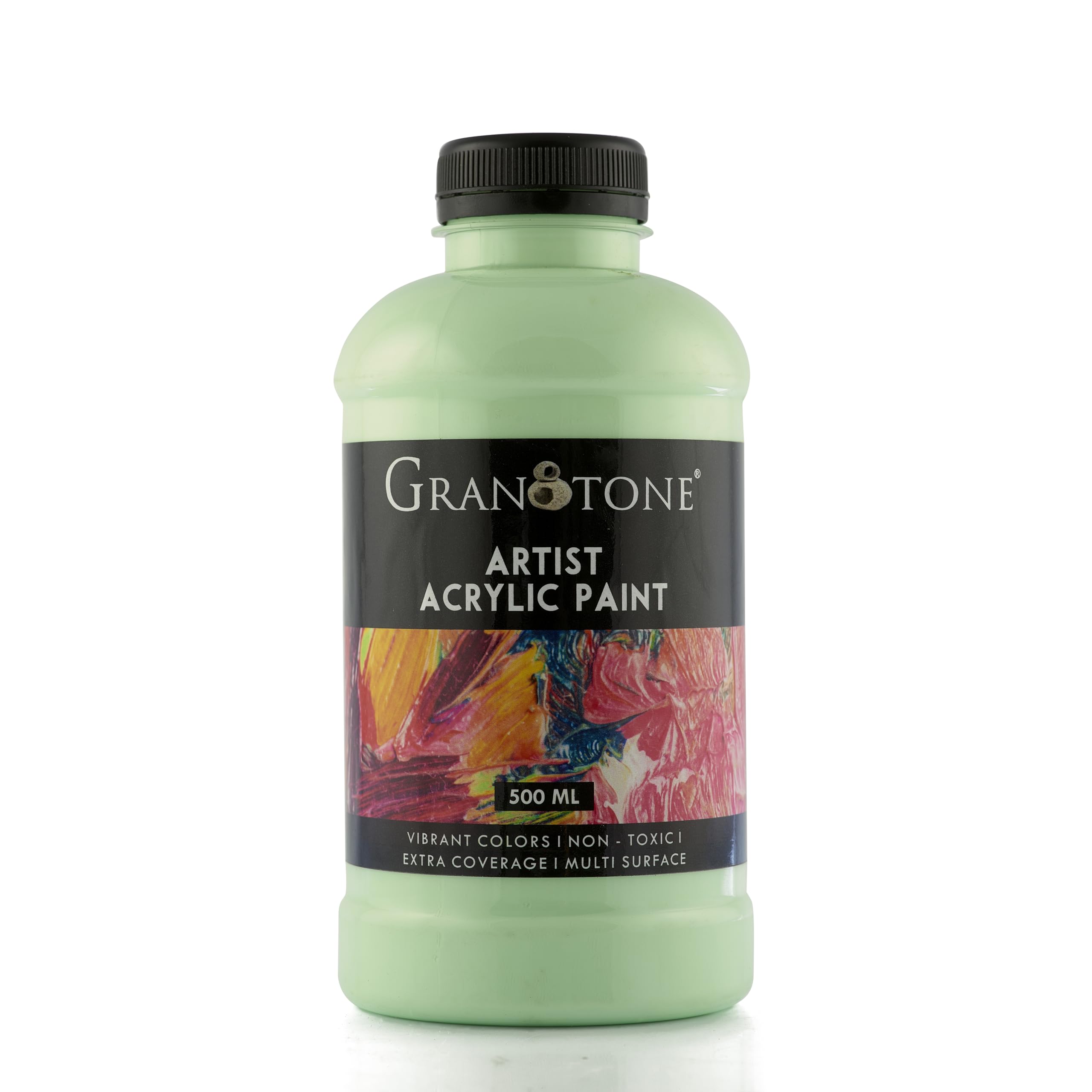 Acrylic Colour | 500 ml (Sea Foam Green) | Rich Pigment, Non-Cracking Art & DIY Paint | Suitable for Canvas, Wood, Leather, Earthenware, and Metal