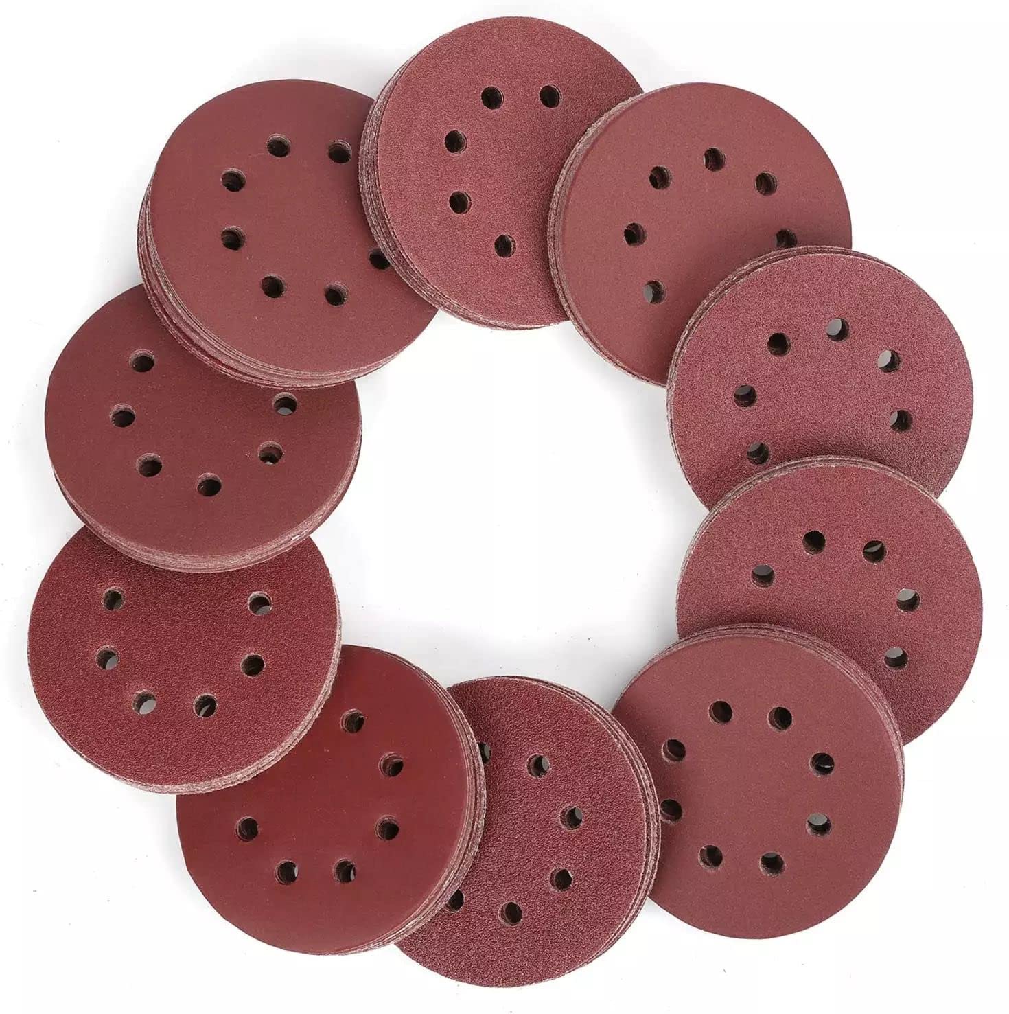 Stallion Sanding Disc 150mm (6) with 8 holes Dust Vaccum 320 Grit (pack of 10pcs) | velcro paper (B0BL76WZM9) Amazon Price History, Amazon Price Tracker