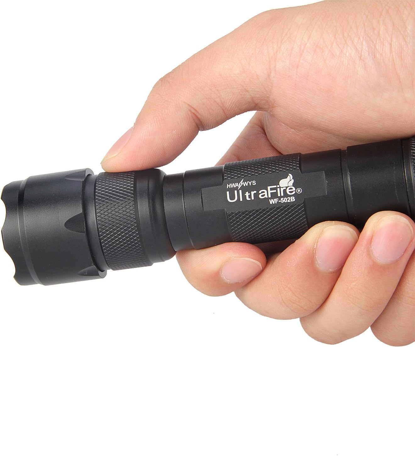 ULTRAFIRE 3 Pack Wf502b Flashlight LED 1000 Lumens 5 Modes Waterproof Torch 502b Flashlights (Batteries Not Included)