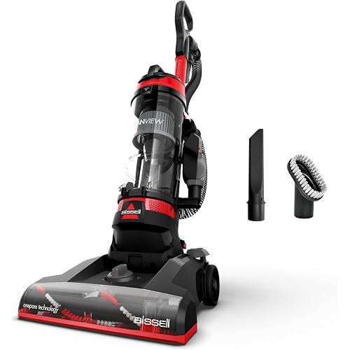 Bissell CleanView Compact Upright Vacuum, Lightweight Design for Apartments & Dorms, Powerful Suction with Removable Extension Wand & Scatter-Free Technology, 3508