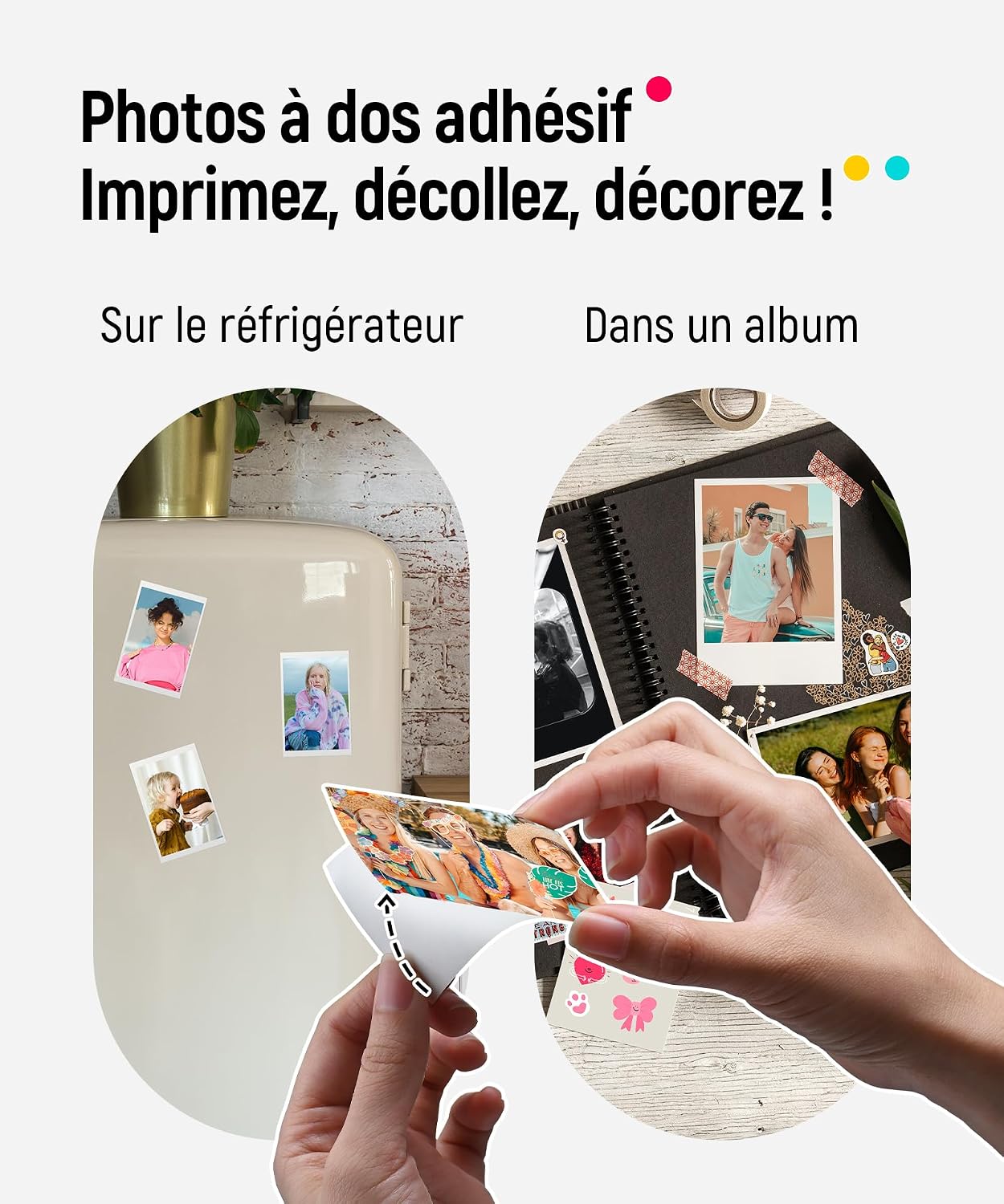 Liene 2 x 3 Imprimante Photo Portable avec 50 Zink Papier Photo Autocollante, Bluetooth pour iOS & Android, Mini Instantanée pour iPhone — vue 6