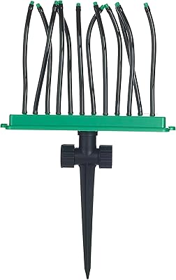 BACKYARD BLAST Super Soaker Lawn Sprinkler for Kids - Kids Outdoor Toys - Wire Inserts in Each Tube to Direct Water Stream