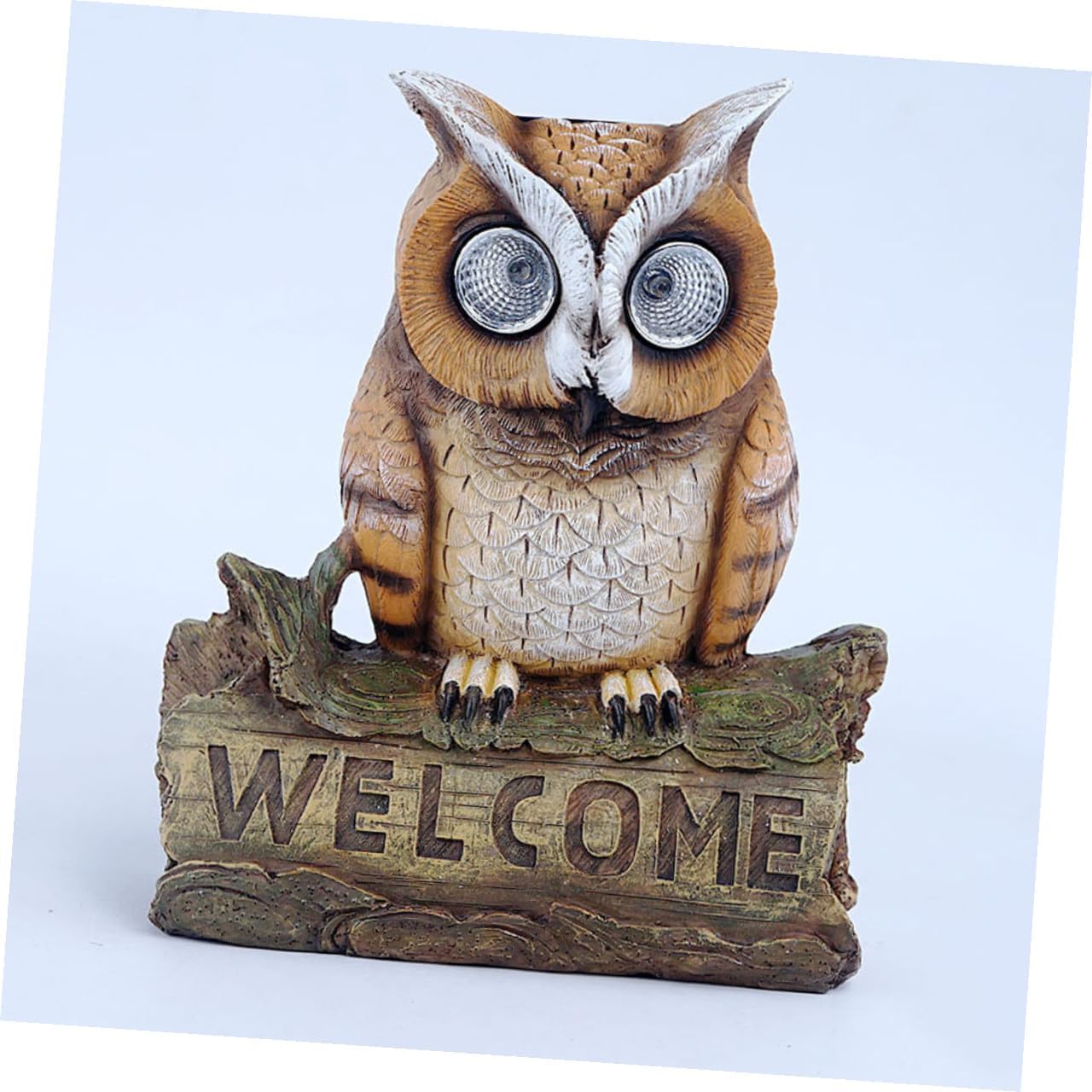 Solar Resin Lamp for Outdoor Garden Decor, Waterproof Solar-Powered Figurine Light, Creative Lawn Ornament for Patio and Yard Lighting