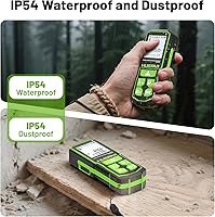 Vista 6 de 395FT Bluetoothed Green Laser Measuring Tool with Angle Sensor, Huepar 1/16in Accuracy Laser Distance Measurement Tool, Digital Laser Room Measuring