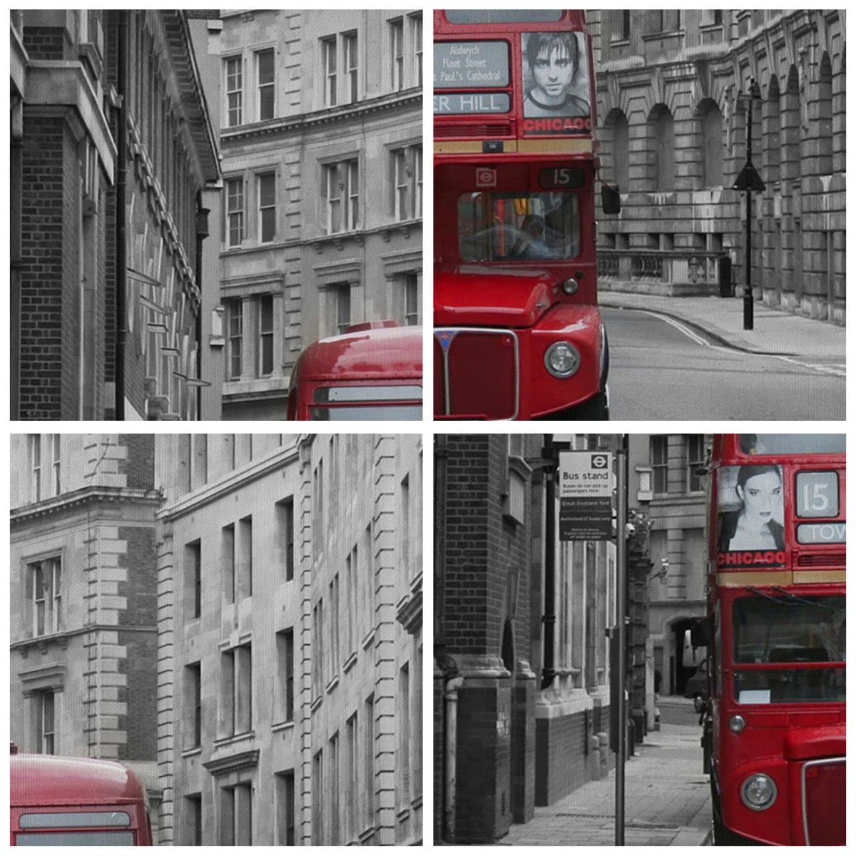 Lienzos decorativos Autobús inglaterra vacaciones londres Cuadro Sobre Lienzo Moderno Vertical 45x80cm Cuadros Decoracion Salon Dormitorio Cuadros Pared Imágenes Wall Art Prints Decor PA45x80-2153