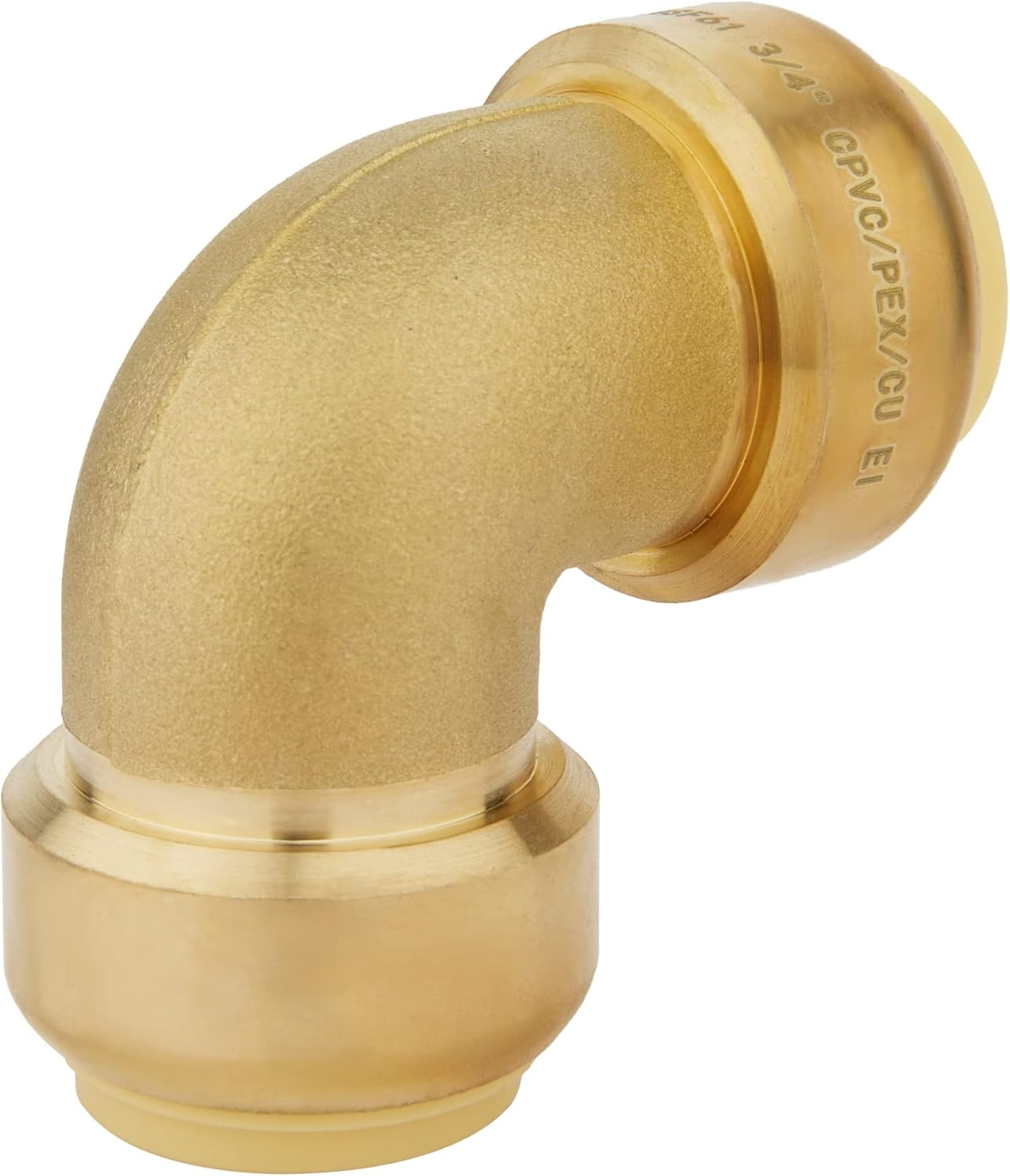 6 Pieces EFIELD 3/4 Inch Elbow Push-Fit Fitting to Connect Pex, Copper, CPVC, Free Disconnect Clip Tool,(PF112-6PCS)