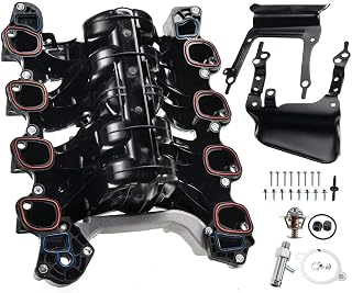 A-Premium Upper Intake Manifold with Gaskets Compatible with Ford E-150 E-250 F-150 2007-2008 Lobo 2007-2008 V8 4.6L Petrol