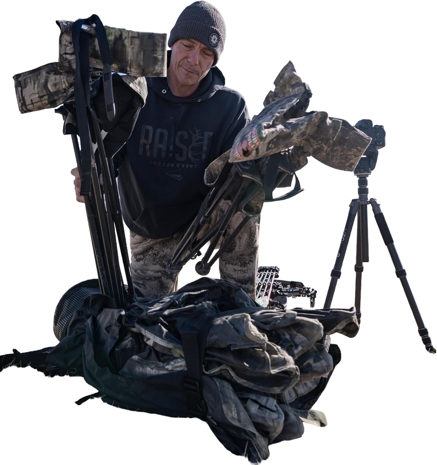 Raised Hunting Universal Blind Pack | Pop-up Blind Back Pack Blind Back Pack | Gear Pack for Hunting | Versatile Gear Pack