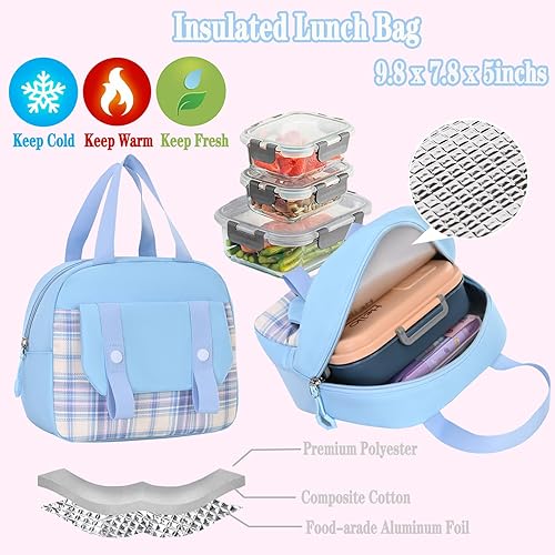 Miniatura 7 de Juego de mochila para niñas, bonita mochila escolar para niñas, mochila escolar para niños de primaria