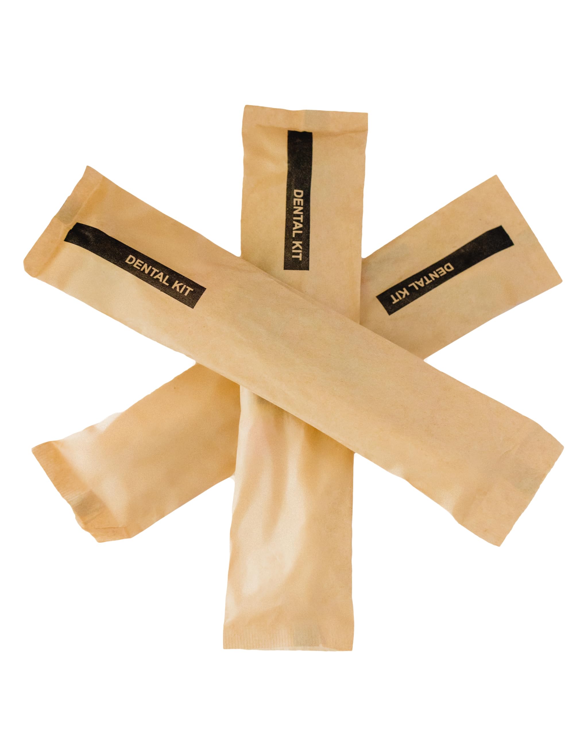 Dental Kit with Toothbrush+Promise – Travel-Friendly Hygiene Set | Individually Wrapped in Brown Kraft Paper Pouch | Ideal for Hotels, Guest Rooms, Travel & Hospitality Use (Pack of 25)-image-11