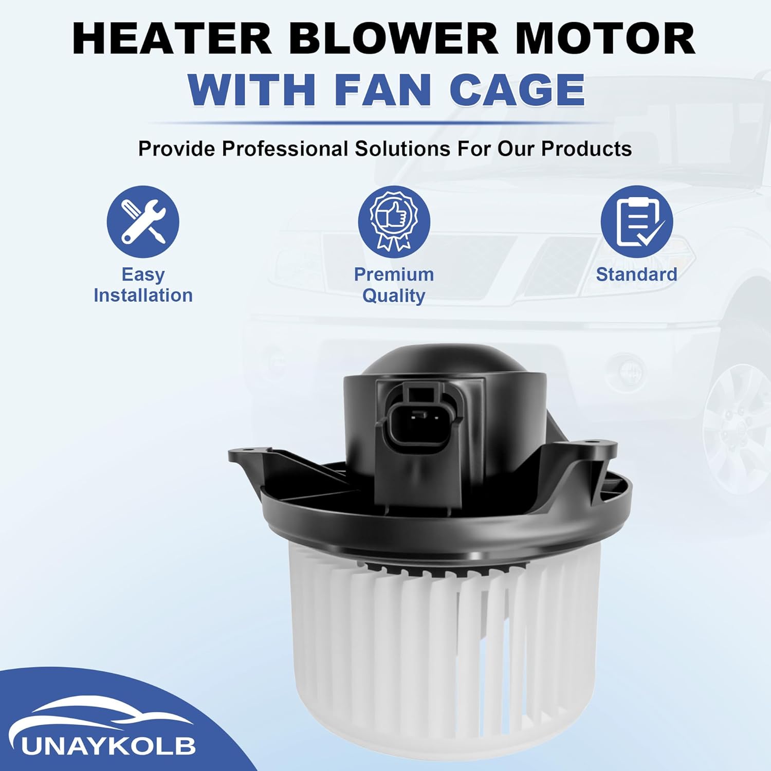 700175 HVAC Blower Motor with Fan Compatible With 2005-2021 Nissan Frontier 2005-2015 Xterra 2005-2012 Pathfinder 27226EA010