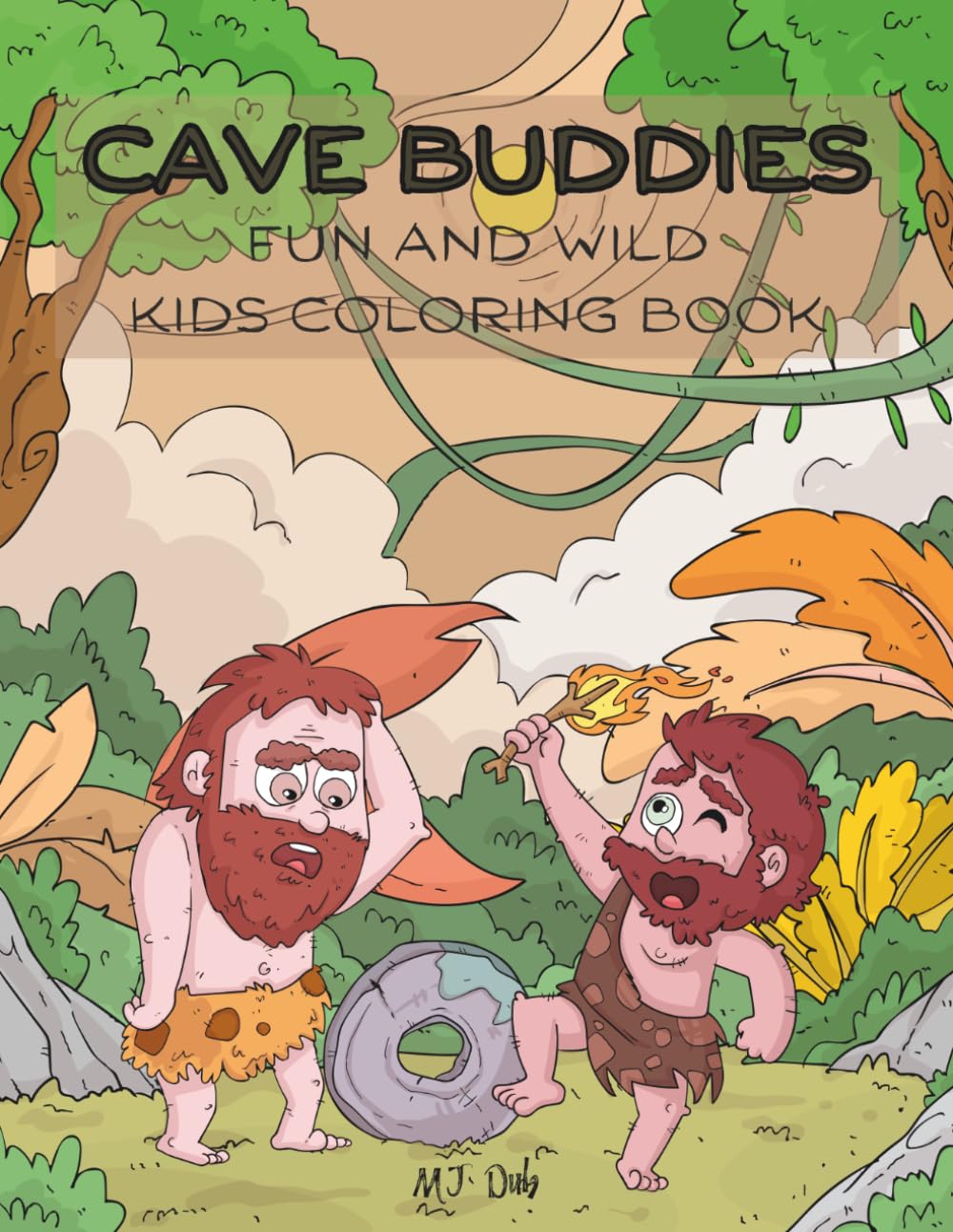 Cave Buddies: Fun and Wild Kids Coloring Book