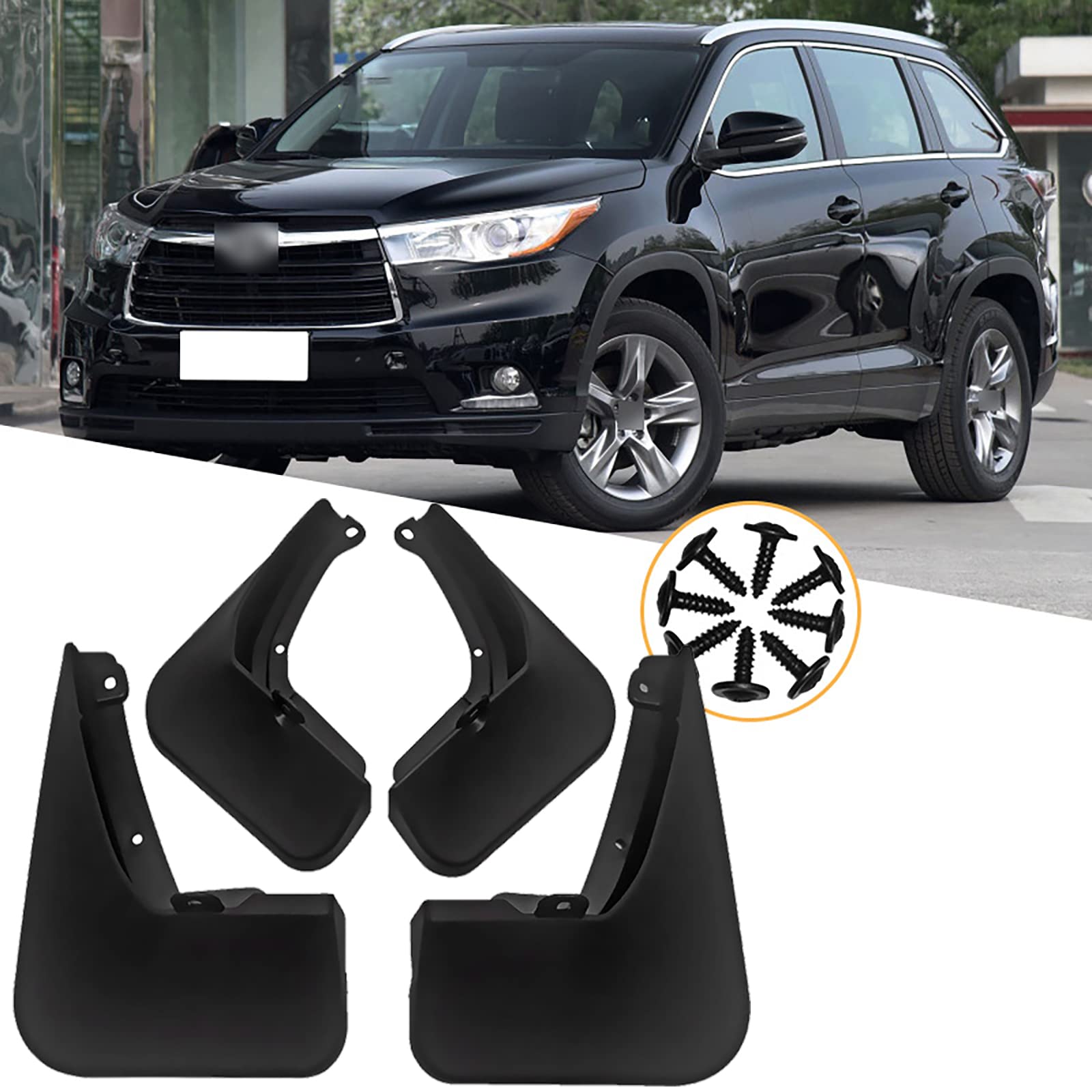 Garde-boue voiture Toyota Highlander 2015-2020 accessoire auto styling