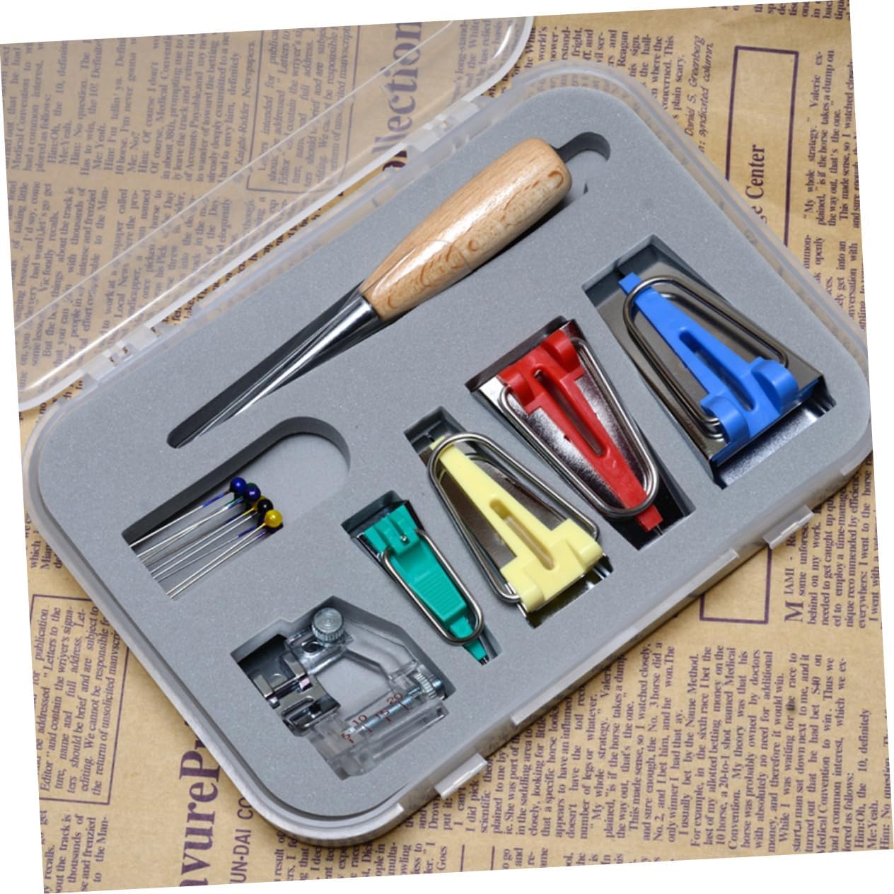 Lurrose Sewing Machine Accessories Set Bias Tape Makers Quilt Patterns Quilting Kits DIY Projects