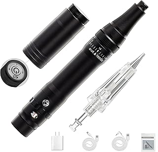 Whalrace PMU Machine Kit with 2 Ways to Use, Wireless Permanent Makeup Tattoo Machine Kit with 10 Cartridge Needles, 1 Lit...