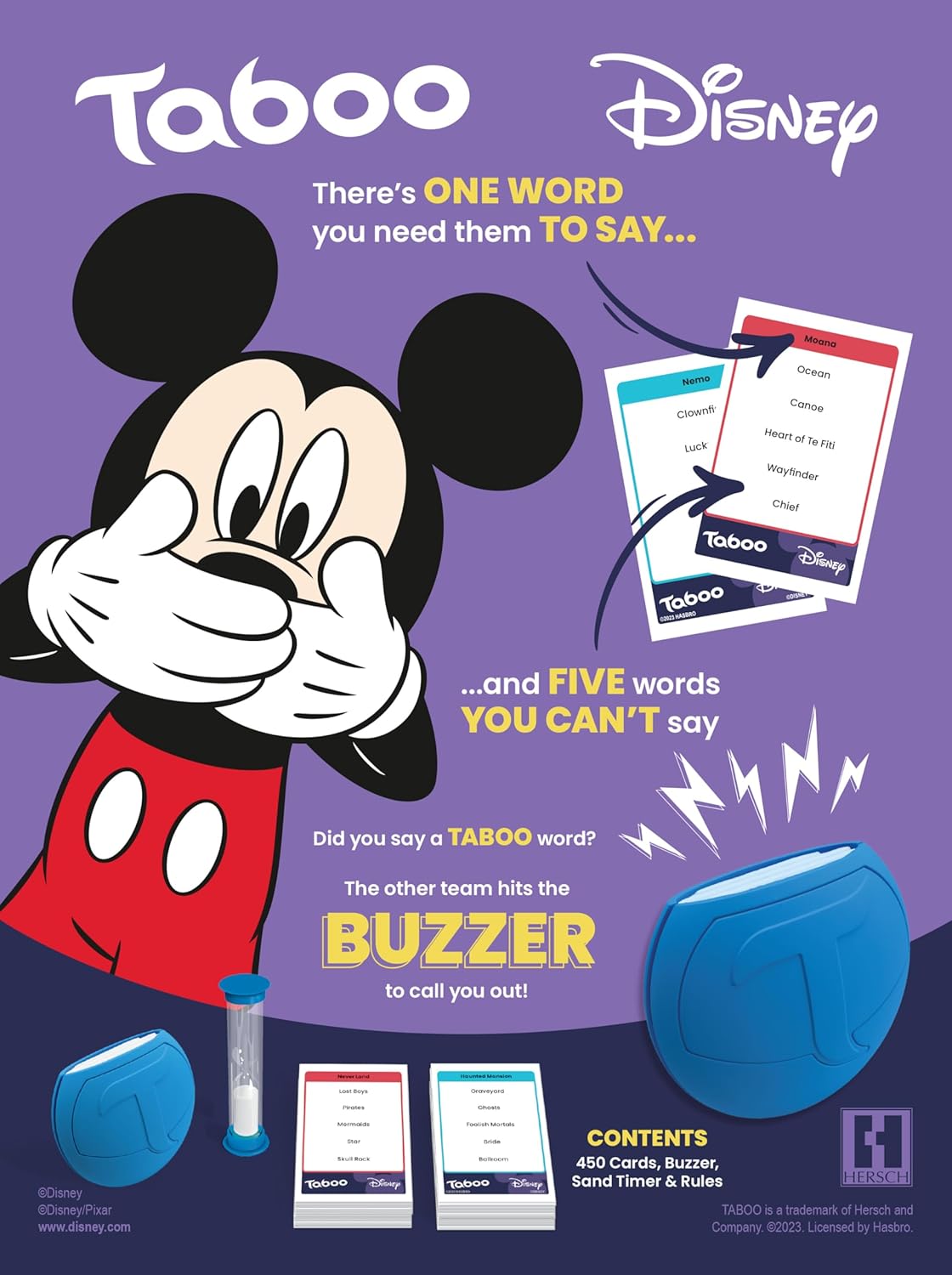 Taboo: Disney Edition Party Board Game | Themed Family Guess Word Game | Officially Licensed Merchandise | Game for 2 Players or More | Perfect for Disney Fans | Ages 10 and Up