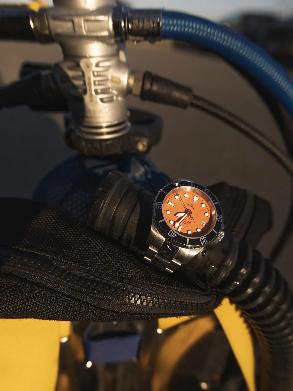 Ratio FreeDiver - Reloj de Buceo automático japonés de Cristal de Zafiro, Resistente al Agua hasta 200 m, para Hombre