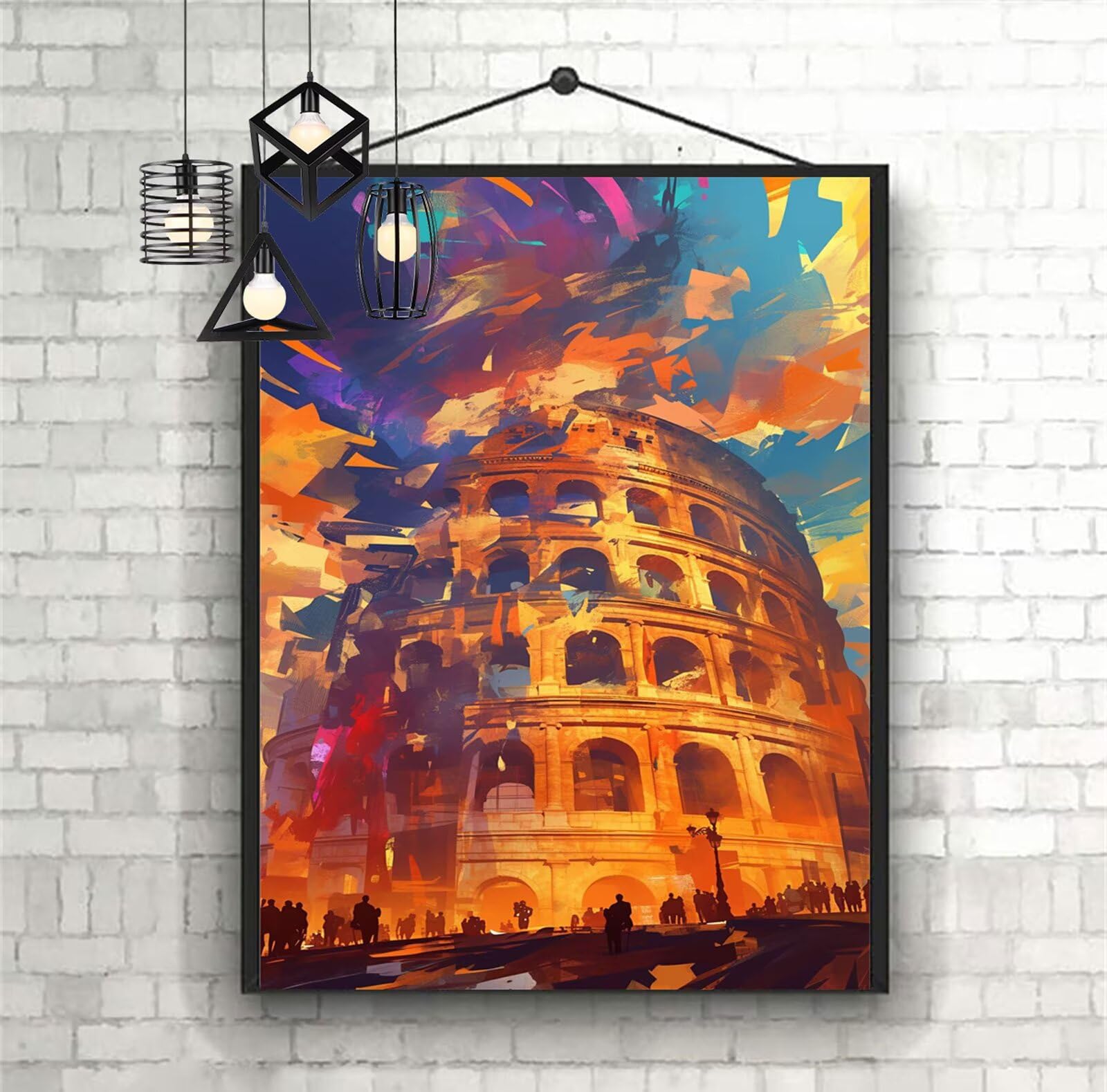Malarstwo diamentowe, obraz dla dzieci, miasto 2025, obraz diamentowy 60 x 90 cm, kryształowy haft krzyżykowy, obrazy do majsterkowania, dla dziewczynek 8 lat, zestaw do majsterkowania, dekoracja domu