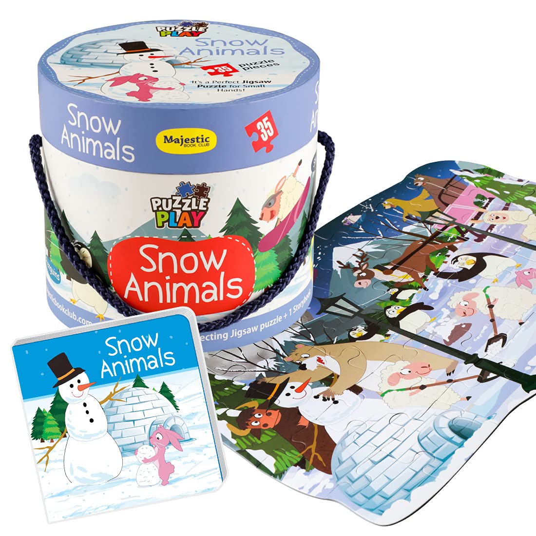 Christmas Puzzle Gift Box - 80 Pieces & Storybook -17 Christmas Puzzle Gift Box - 80 Pieces & Storybook -17