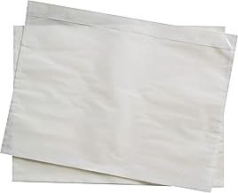 Netuno Pack of 100 C5 24 x 18 cm Transparent Waterproof Document Sleeves for Blister Packages Waybills Invoices Instructions Notices