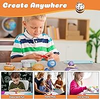 Vista 7 de Arcilla de modelado para secado al aire para niños - Artesano de horneado, kit de arcilla de 12 cajas con 4 herramientas y tutoriales, suave kit